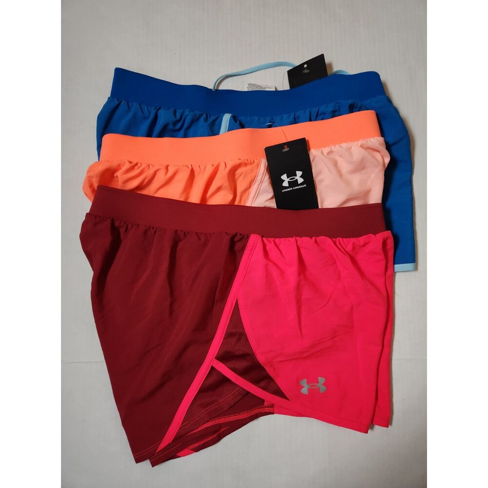 Under Armour Fly By 2.0 Women’s Small Running Shorts Lot of 3 NWT